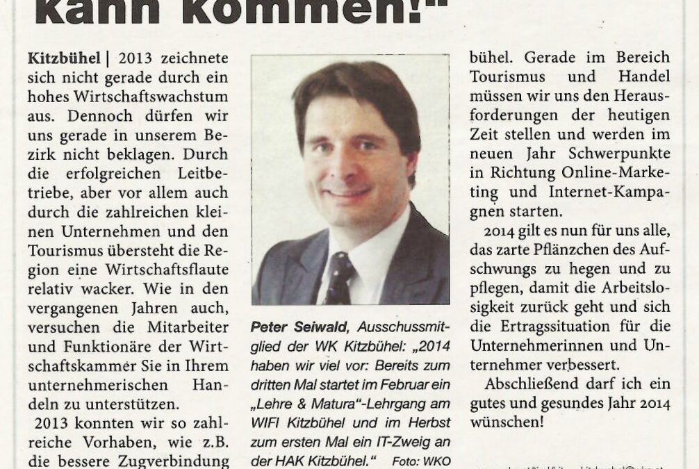 2014: „Der Aufschwung kann kommen!“
