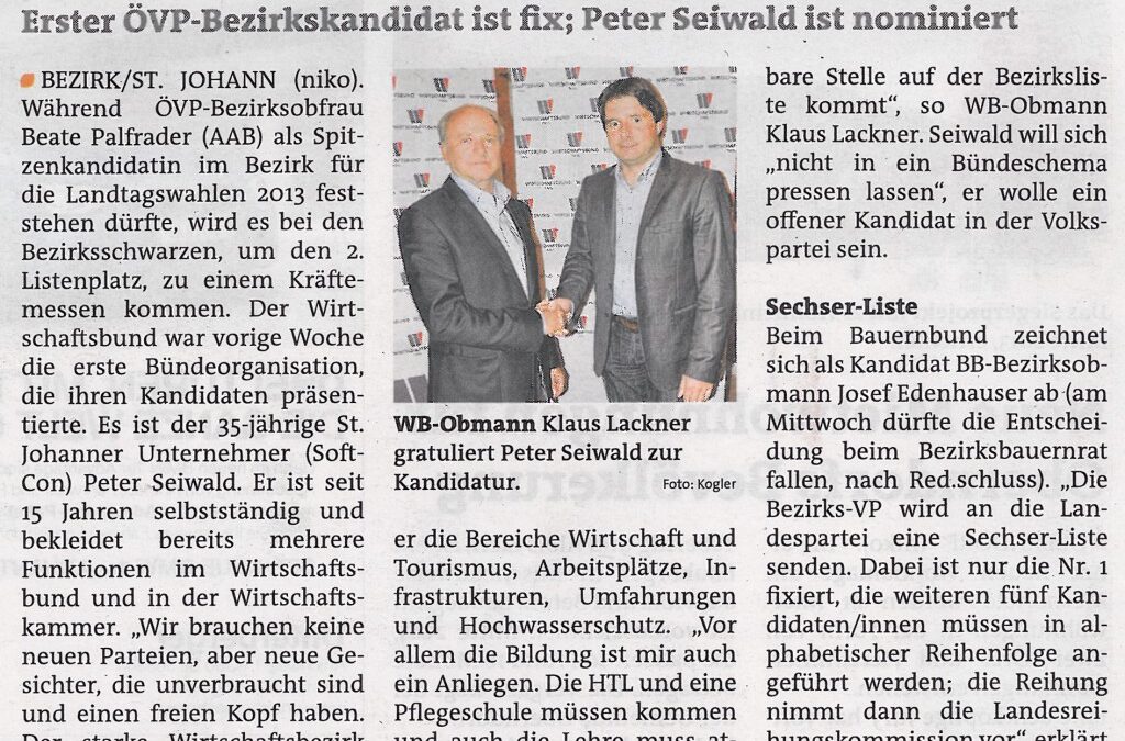 Seiwald ist der WB-Kandidat
