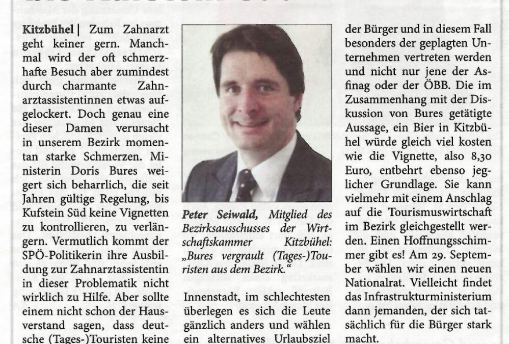 Nein zur Vignettenpflicht bis Kufstein Süd