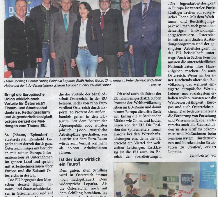 Warum die EU uns Vorteile bringt