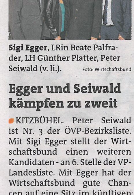 Egger und Seiwald kämpfen zu zweit