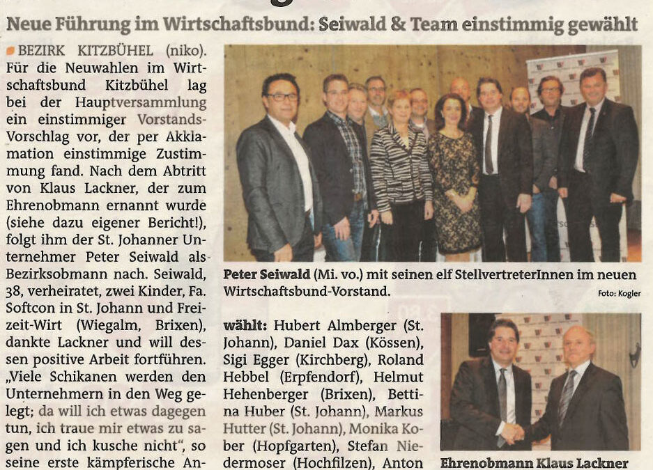 P. Seiwald folgt auf K. Lackner