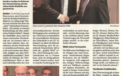 Mit Applaus zum neuen Obmann