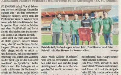 Alexander Hauser kehrt heim zum SK