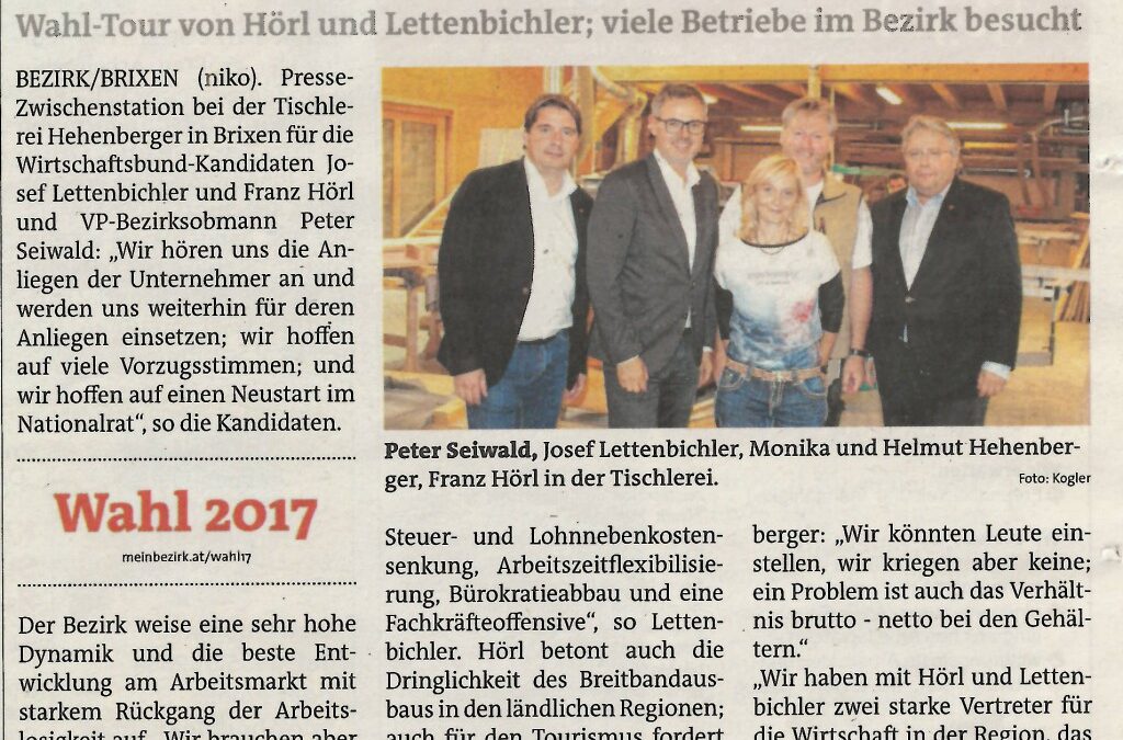 Der WB hofft auf viele Stimmen