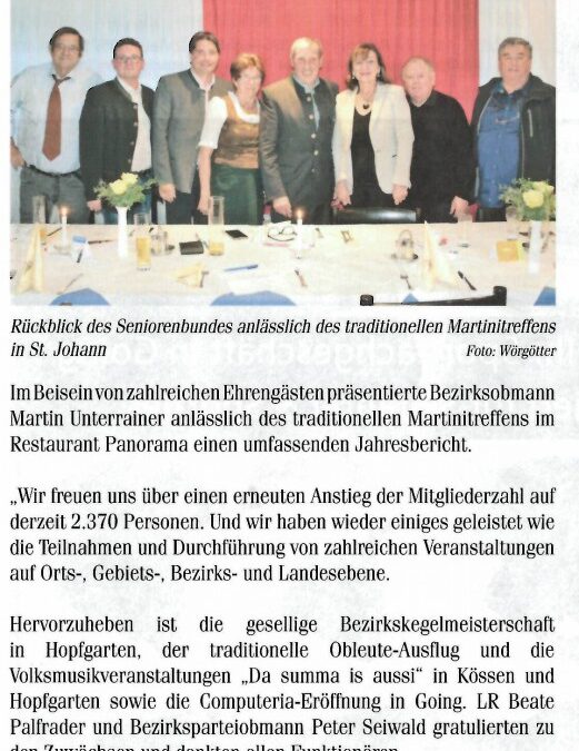 Versammlung in St. Johann i. T.