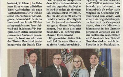 Einladung an die Ministerin