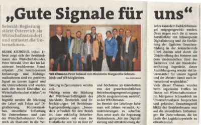 Gute Signale für uns