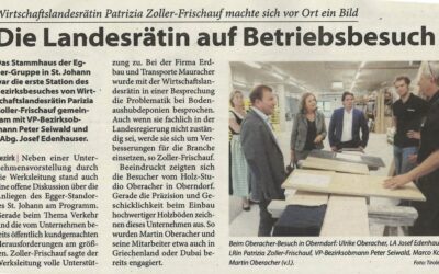Die Landesrätin auf Betriebsbesuch