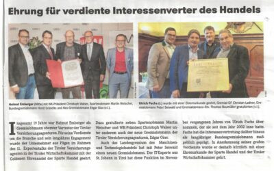 Ehrung für verdiente Interessenvertreter des Handels