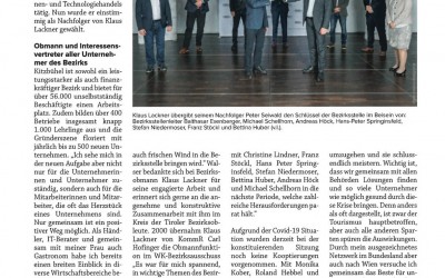 Peter Seiwald neuer Obmann der WK-Bezirksstelle Kitzbühel