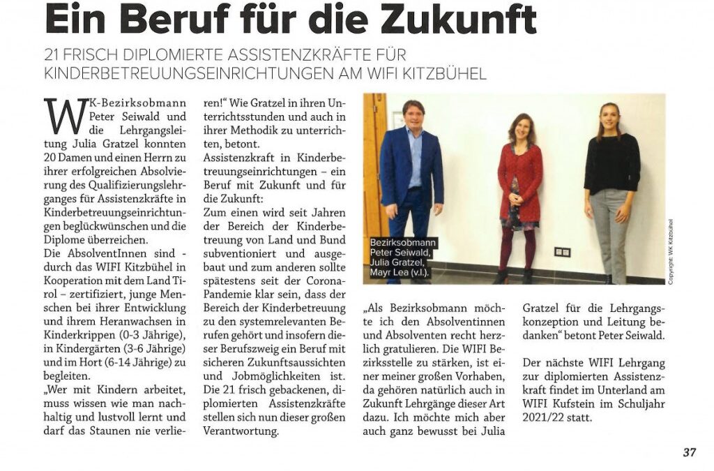 Ein Beruf für die Zukunft