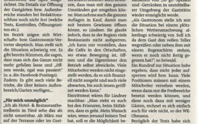 Nur Gastgärten? Nicht machbar!