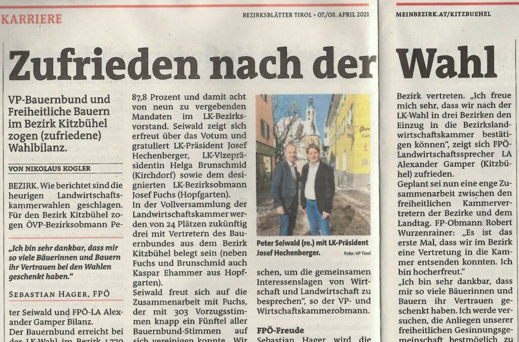 Zufrieden nach der Wahl