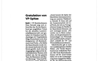 Gratulation von VP-Spitze