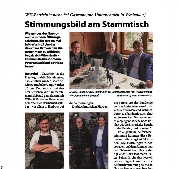 Stimmungsbild am Stammtisch