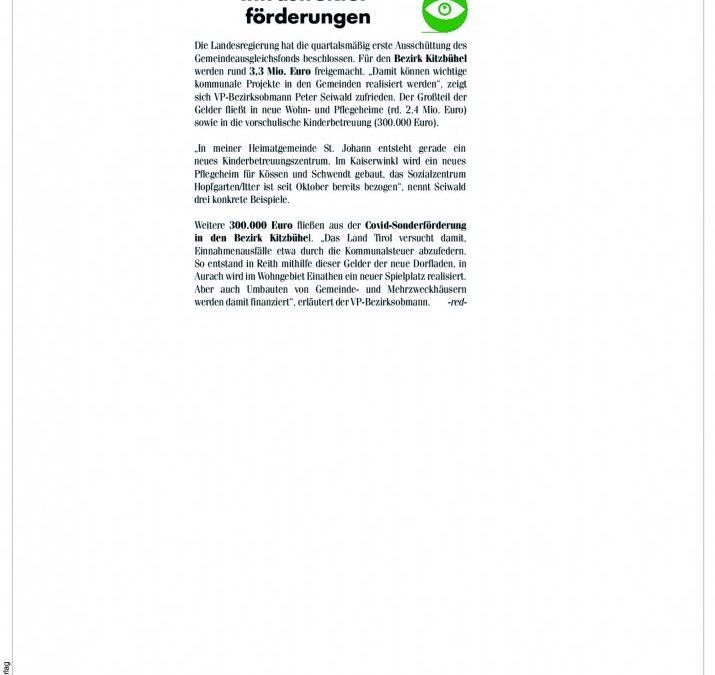 Infrastrukturförderungen