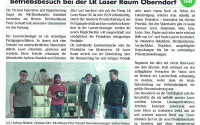 Betriebsbesuch bei der LR Laser Raum Oberndorf