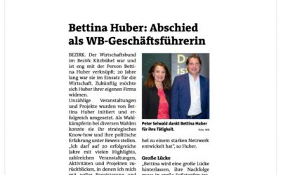 Bettina Huber: Abschied als WB-Geschäftsführerin