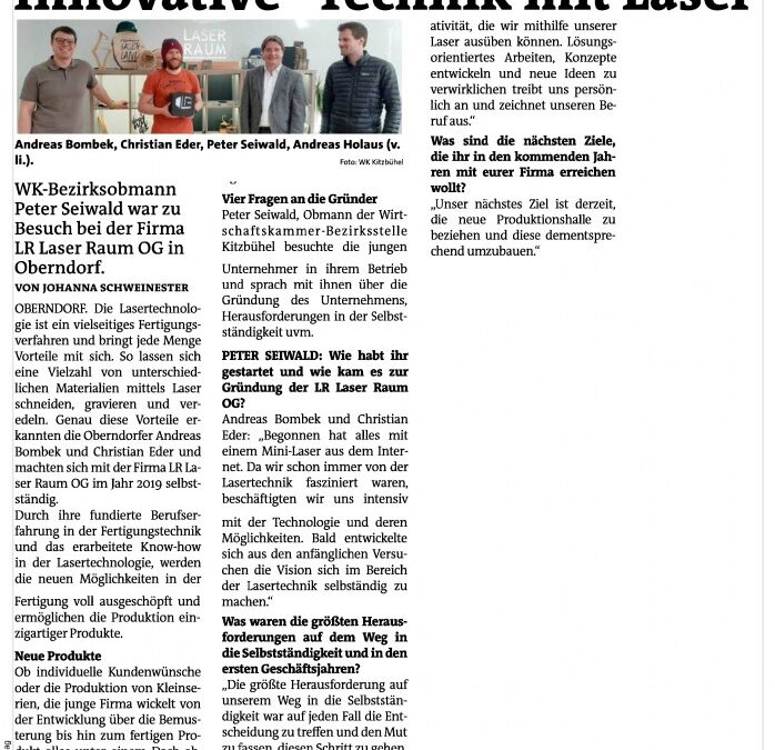 Innovative Technik mit Laser