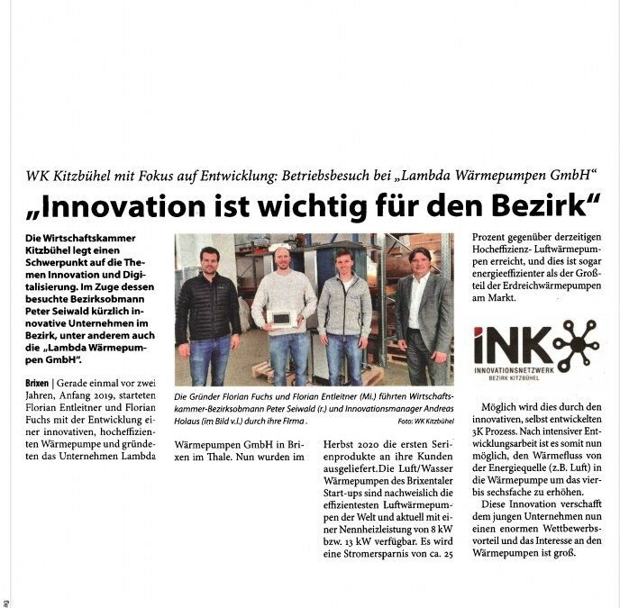 Innovation ist wichtig für den Bezirk