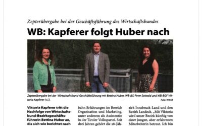 WB: Kapferer folgt Huber nach