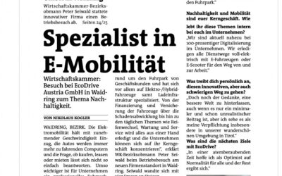Spezialist in E-Mobilität