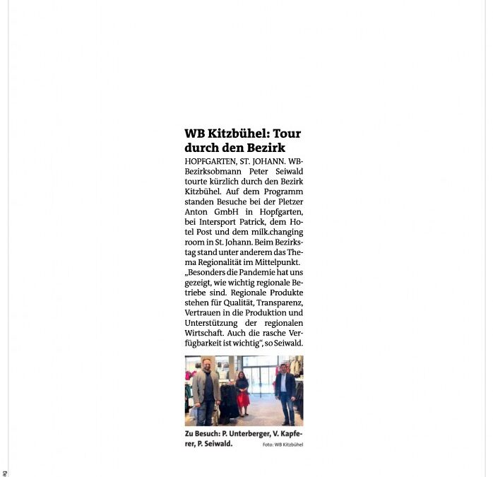 WB Kitzbühel: Tour durch den Bezirk