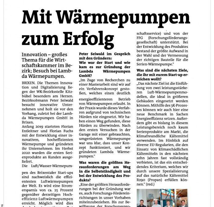 Mit Wärmepumpen zum Erfolg