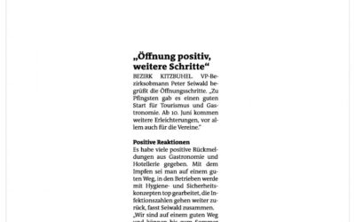 „Öffnung positiv, weitere Schritte“