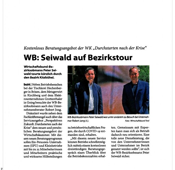 Seiwald auf Bezirkstour