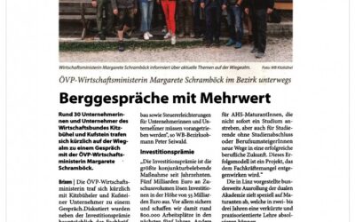 Berggespräche mit Mehrwert