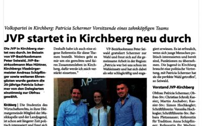 JVP startet in Kirchberg neu durch
