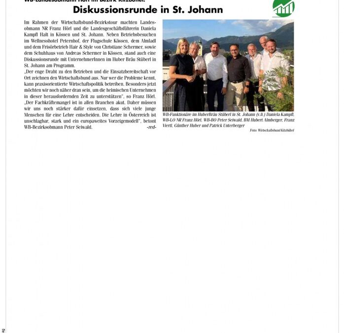 Diskussionsrunde in St. Johann