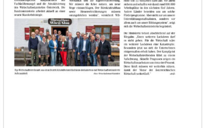 Berggespräche mit Wirtschaftsministerin Schramböck