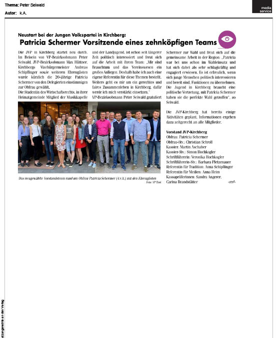 Patricia Schermer Vorsitzende eines zehnköpfigen Teams
