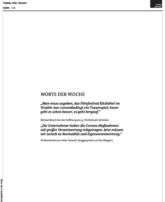 Worte der Woche