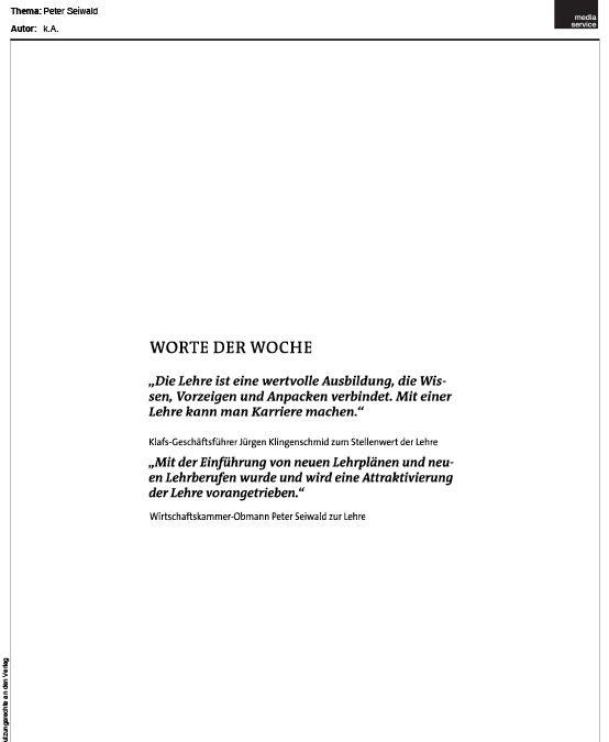 Worte der Woche