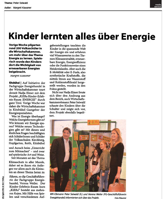 Kinder lernten alles über Energie
