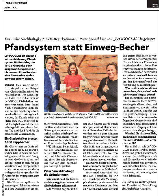 Pfandsystem statt Einweg-Becher