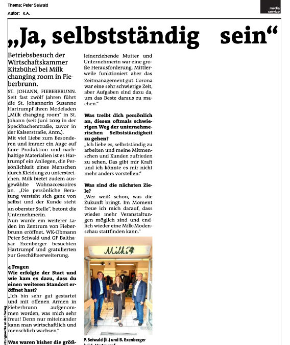 „Ja, selbstständig sein“