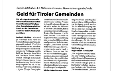 Geld für Tiroler Gemeinden
