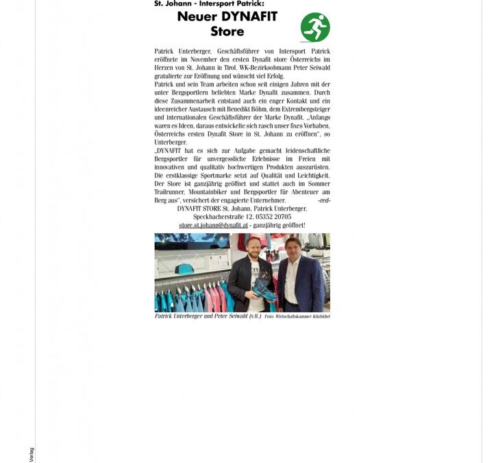 Neuer DYNAFIT Store