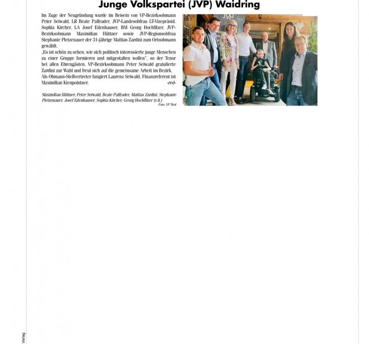 Junge Volkspartei (JVP) Waidring