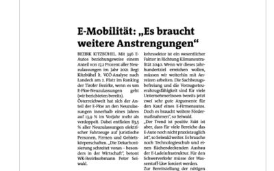 E-Mobilität: „Es braucht weitere Anstrengungen“