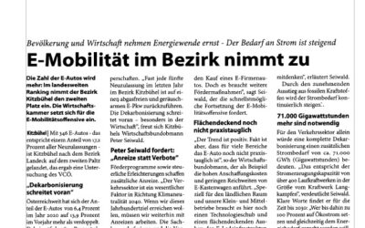 E-Mobilität im Bezirk nimmt zu