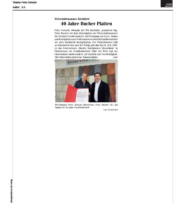 40 Jahre Bucher Platten