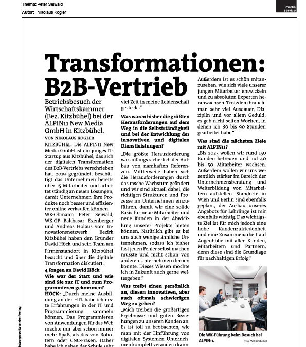 Transformationen: B2B-Vertrieb