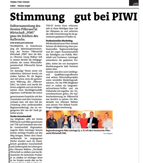 Stimmung gut beu PIWI
