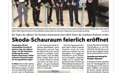 Skoda-Schauraum feierlich eröffnet